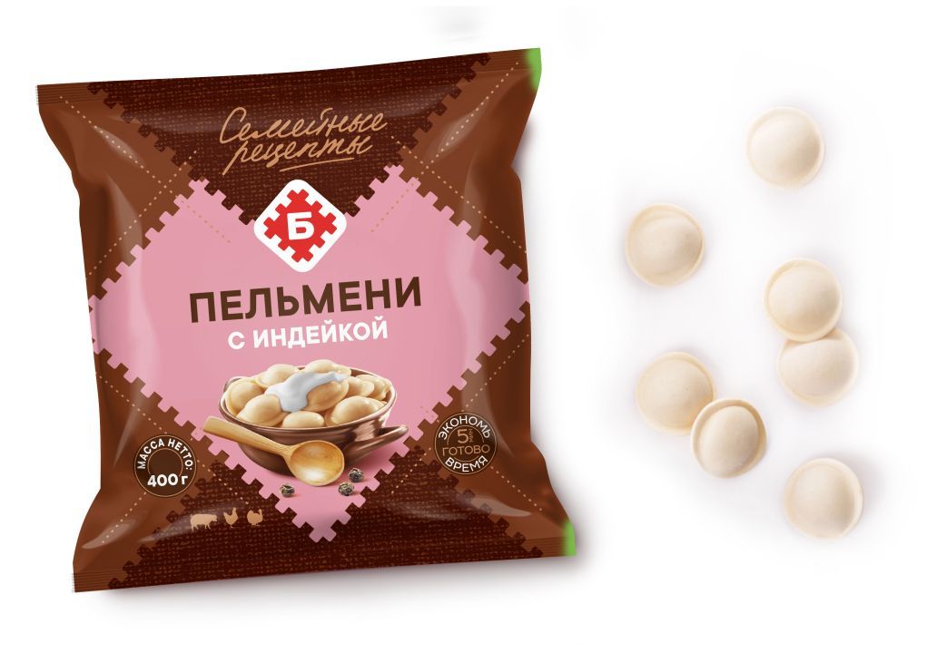 ПЕЛЬМЕНИ "СЕМЕЙНЫЕ РЕЦЕПТЫ С ИНДЕЙКОЙ"