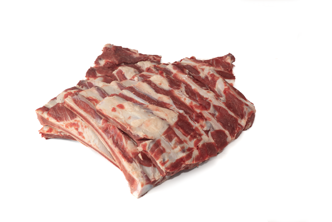 Рёберные пластины говяжьи с содержанием мышечной, жировой и соединительной тканей