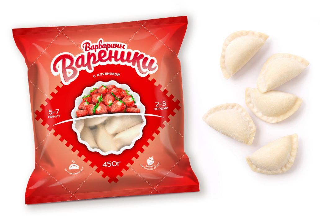 "ВАРВАРИНЫ ВАРЕНИКИ С КЛУБНИКОЙ"