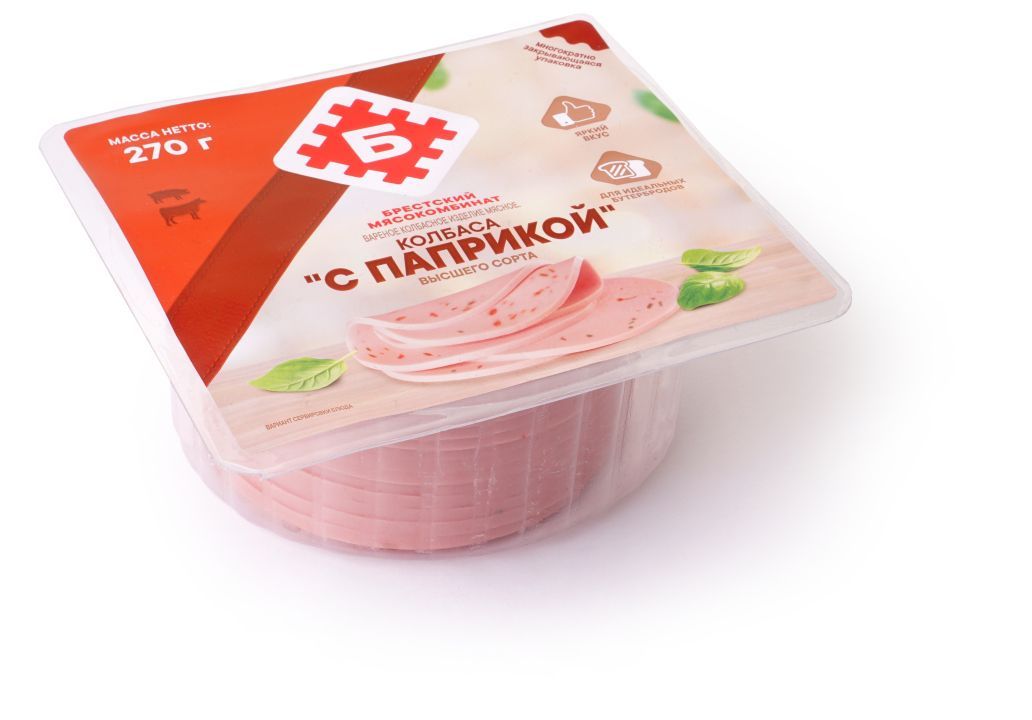 ВАРЕНАЯ КОЛБАСА "С ПАПРИКОЙ"