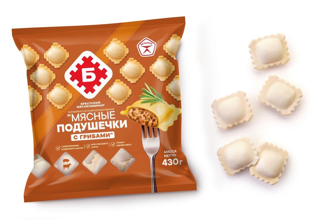 МЯСНЫЕ ПОДУШЕЧКИ "С ГРИБАМИ" 