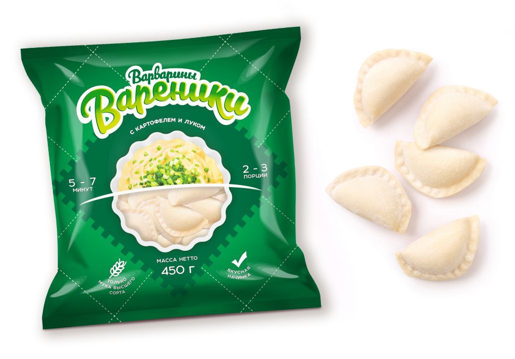 "ВАРВАРИНЫ ВАРЕНИКИ С КАРТОФЕЛЕМ И ЛУКОМ"