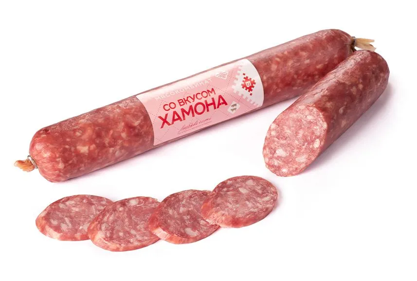 Колбаса "СО ВКУСОМ ХАМОНА" Колбаса "СО ВКУСОМ ХАМОНА"