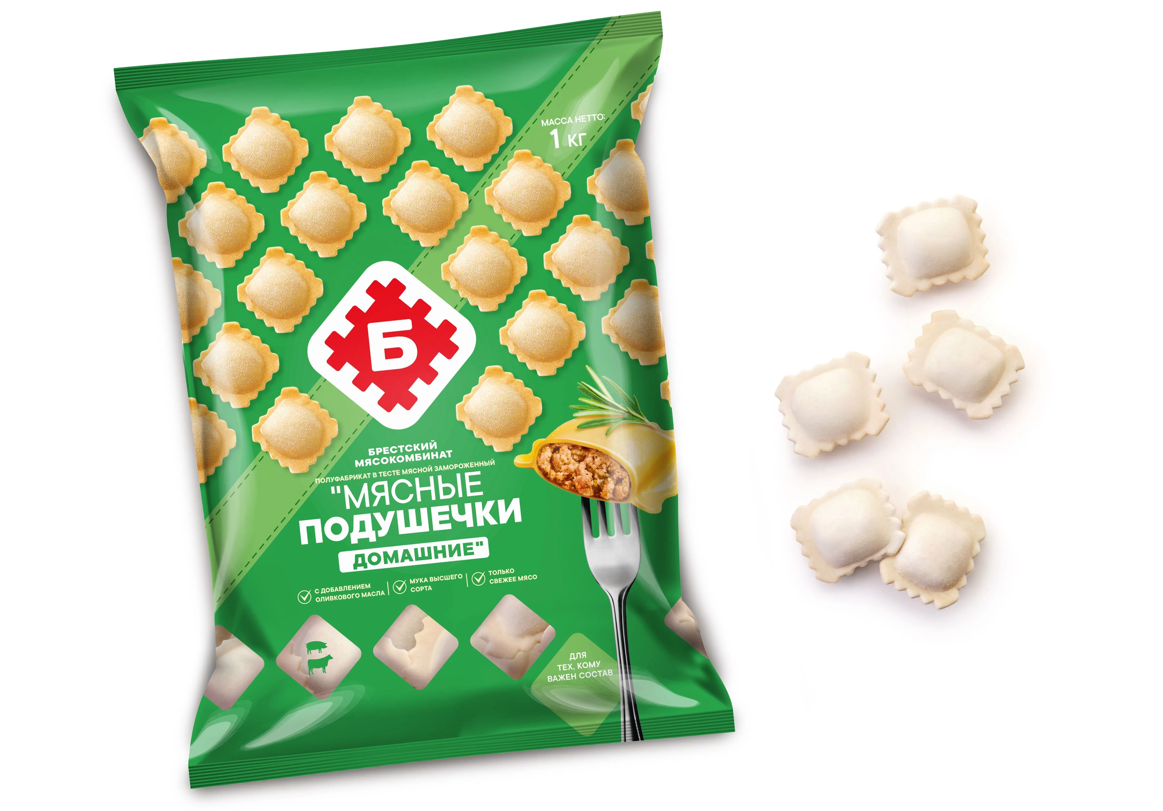 МЯСНЫЕ ПОДУШЕЧКИ "ДОМАШНИЕ"