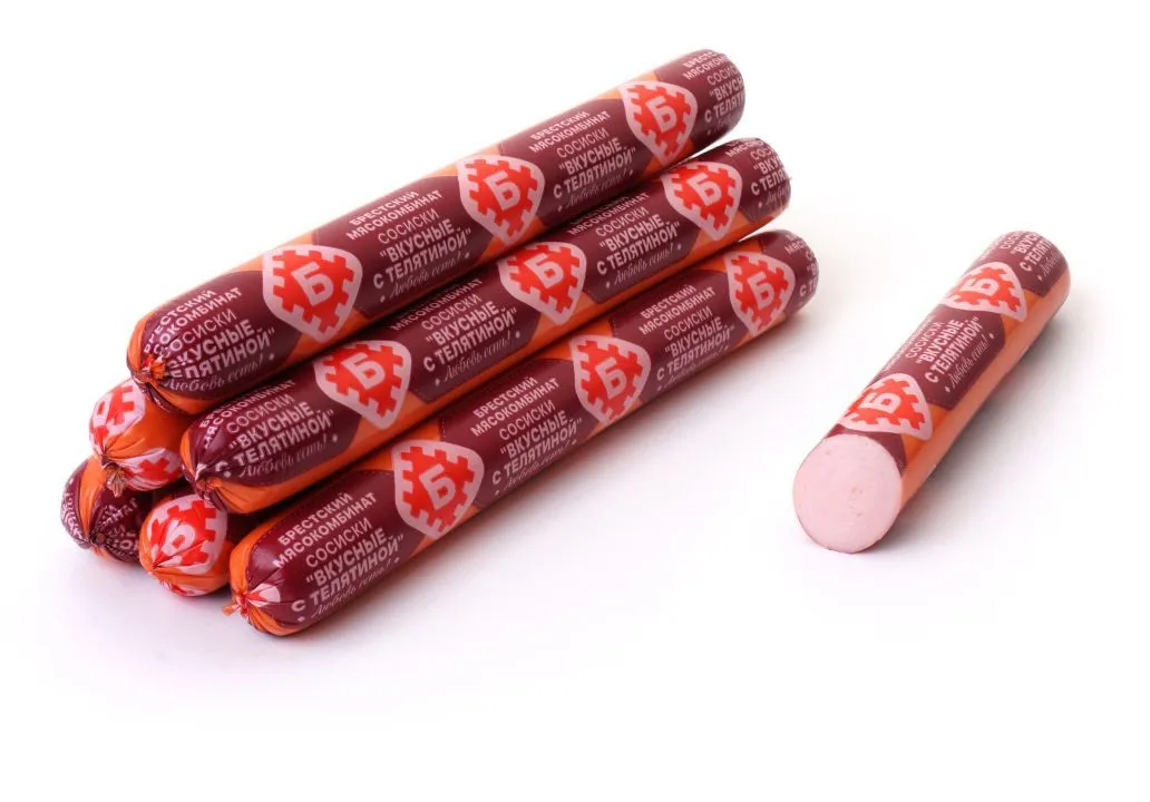 СОСИСКИ "ВКУСНЫЕ С ТЕЛЯТИНОЙ"